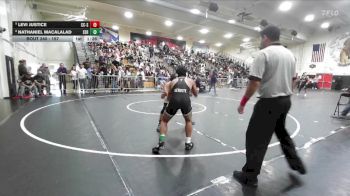 157 lbs Champ. Round 2 - Levi Justice, Calvary Chapel/SA vs Nathaniel Macalalad, Servite