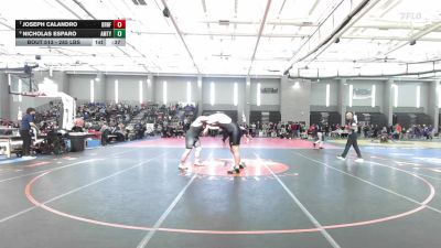 285 lbs Consi Of 4 - Joseph Calandro, Branford vs Nicholas Esparo, Amity