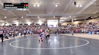 A 120 lbs Champ. Round 1 - Blake Allen, Gibbs High School vs Brendan Monroe, Sycamore High School