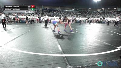 138 lbs 3rd Place - Cadence Carter, Northeast Take Down Club vs Serenity Watson, Enid Junior High