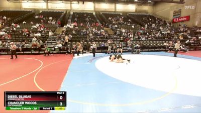 168 lbs Champ. Round 2 - Chandler Woods, Cottonwood vs Diesel Dlugas, Corner Canyon