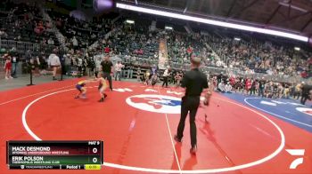 43 lbs Cons. Round 3 - Mack Desmond, Wyoming Underground Wrestling vs Erik Polson, Thermopolis Wrestling Club