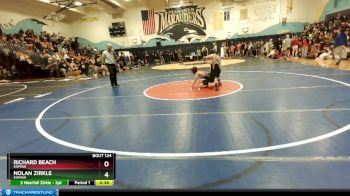 144 lbs Cons. Round 2 - Nolan Zirkle, Kamiak vs Richard Beach, Kamiak
