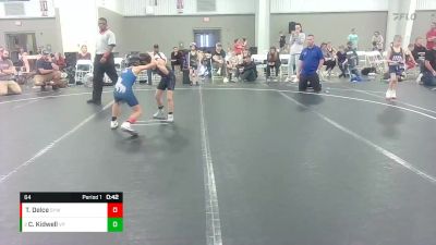 64 lbs Round 1 - Cooper Kidwell, VA Patriots vs Teagan Delce, Smithfield Youth Wrestling