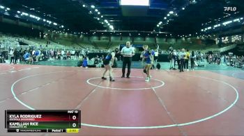 125 lbs Quarterfinal - Kyla Rodriguez, Osceola (Kissimmee) vs Kamilliah Rice, Charlotte Hs