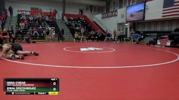 120 lbs 3rd Place Match - Emma Descourouez, Clear Creek-Amana vs Anna O`Rear, West Delaware, Manchester