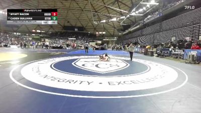 Boys 1A 190 lbs 3rd Place Match - Caden Sullivan, Seton Catholic vs Wyatt Bacon, Nooksack Valley