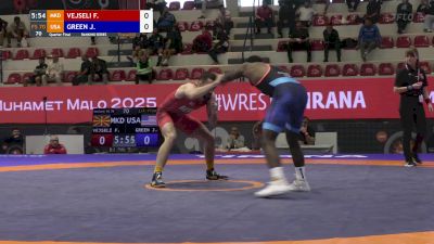 70 kg Quarterfinal - James Green, USA vs Fati Vejseli, MKD