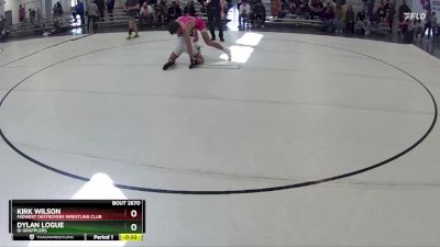 147 lbs Cons. Round 4 - Kirk Wilson, Midwest Destroyers Wrestling Club vs Dylan Logue, GI Grapplers