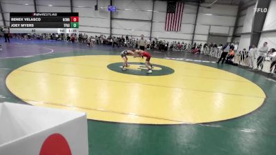 80 lbs Round 1 (9am Friday) - Joey Myers, PA Silver vs Benex Velasco, NCWAY National Team
