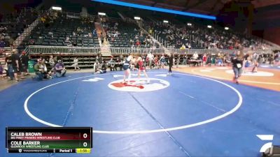 120 lbs Cons. Semi - Caleb Brown, Big Piney Pinners Wrestling Club vs Cole Barker, Glenrock Wrestling Club