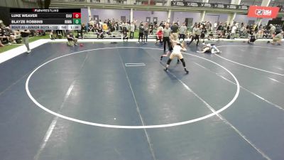 Junior Boys - 132 lbs Champ. Round 2 - Luke Weaver, Central Indiana Academy Of Wrestling vs Blayze Robbins, Red Hawk Wrestling Academy