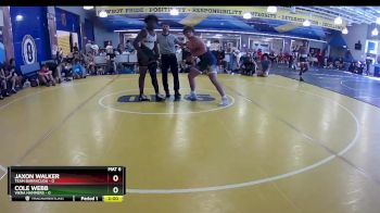 106 lbs Round 2 (8 Team) - Jaxon Walker, Team Barracuda vs Cole Webb, Viera Hammers