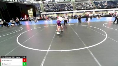 7th - 8th grade - 138 Champ. Round 2 - Jackson Murray, Moen Wrestling Academy vs Cael Green, Iowa