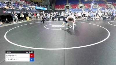 126 lbs Rnd Of 64 - Braiden Weaver, PA vs Jaxton Packer, ID