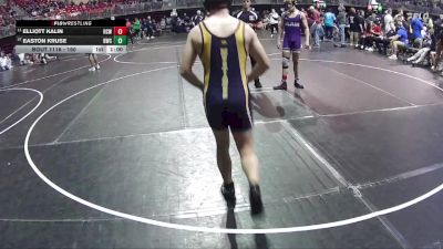 160 lbs Cons. Round 1 - Elliott Kalin, RCWC vs Easton Kruse, Blair Wrestling Club