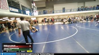 78-81 lbs Round 5 - Drake Pommarane, Badlands Elite vs Brielle Childs, Champions Wrestling Club