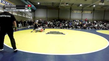 141 lbs 5th Place - Mathius Garza, Etiwanda vs Matty Orbeta, Poway