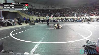 67 lbs Consolation - Hudson Hood, Collinsville Cardinal Youth Wrestling vs Brett Brooks, Shelton Wrestling Academy