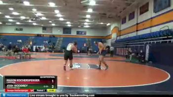 285 lbs Quarterfinal - Josh Woodrey, Augustana (IL) vs Mason Kochersperger, Carthage
