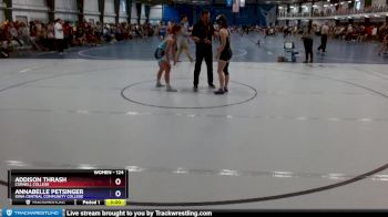 124 lbs Champ. Round 2 - Annabelle Petsinger, Iowa Central Community College vs Addison Thrash, Cornell College