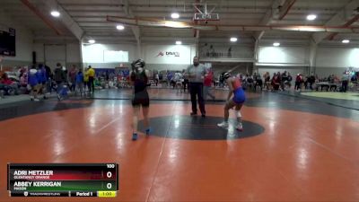 100 lbs Cons. Round 3 - Abbey Kerrigan, MASON vs Adri Metzler, OLENTANGY ORANGE