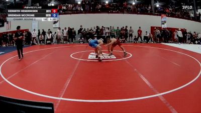 57 kg Champ. Round 2 - Kenneth Hendriksen, Oklahoma Regional Training Center vs Brendan Mccrone, Ohio RTC/ Titan Mercury Wrestling Club (TMWC)