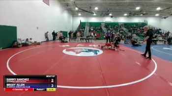 120 lbs Cons. Round 2 - Sammy Sanchez, Wyoming Unattached vs Brody Allen, Glenrock Wrestling Club