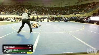 6A-144 lbs 1st Place Match - Layton Schneider, Edmond North vs Caden Kelley, Bixby