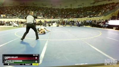 6A-144 lbs 1st Place Match - Layton Schneider, Edmond North vs Caden Kelley, Bixby