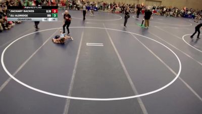 8U - J Quarters - Tyler Weinmann, Blaine Wrestling Association vs Breck Fitzgerald, Wrestling Brotherhood