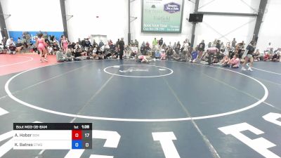 36 kg Quarterfinal - Avery Haber, Wyoming SEM Women vs Karina Batres, CT Whale Girls