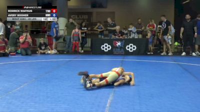 49 lbs 5th Place Match - Rodrick Waitkus, Team Tulsa Wrestling Club vs Avery Booher, Honey Badger Wrestling Club