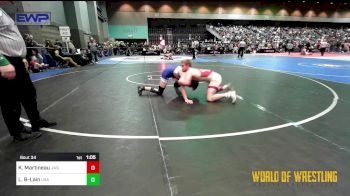 157 lbs Round Of 64 - Kaden Martineau, JWC vs Liam Brunton-Lain, USA Gold