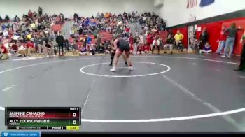 145 lbs Quarterfinal - Ally Zuckschwerdt, Madison vs Jasmine Camacho, New Palestine High School