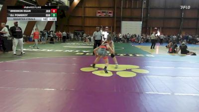 100 lbs Quarterfinal - Brennon Egan, Journeymen WC vs Eli Pomeroy, Bear Cave Wrestling Club