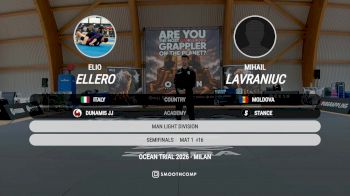 Elio Ellero vs Mihail Lavraniuc 2026 UIJJ OCEAN TRIAL MILANO
