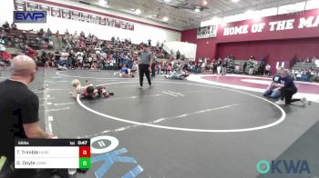 55 lbs Semifinal - Tom Trimble, Husky Wrestling Club vs Garrett Doyle, Cowboy Wrestling Club