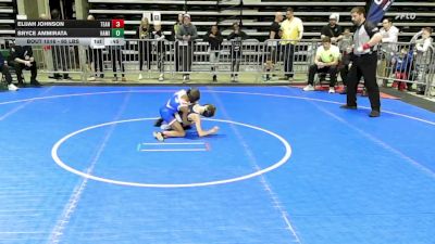 65 lbs Round Of 32 - Elijah Johnson, Teaneck Wrestling vs Bryce Ammirata, Hamilton Pal