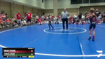 55 lbs Round 5 (6 Team) - Grady Beard, Panhandle Punishers vs Torah Craig, East TN Bomb Squad