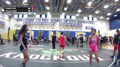 112 lbs Cons. Round 2 - Disney Diaz, Attack vs Dalila Amar, Mayhem Wrestling Club