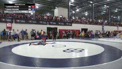 65 kg Champ. Rd Of 32 - Carson Walsh, Pittsburgh Wrestling Club vs Jonah Paulino, Noke Wrestling RTC