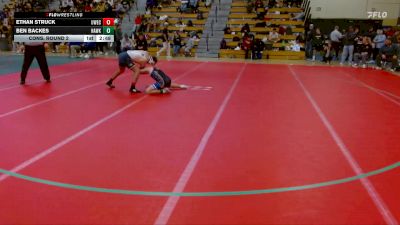 165 lbs Cons. Round 2 - Ethan Struck, UW-Eau Claire vs Ben Backes, Hawkeye Community College