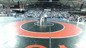 Girls 4A 115 lbs 5th Place Match - Isabela Alvarez, Mariner (Girls) vs Lily Feist, Tahoma (Girls)
