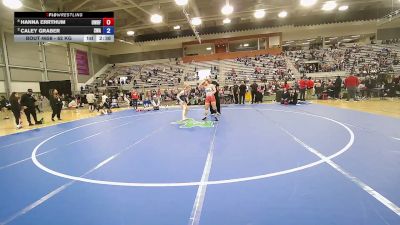 62 kg 5th Place Match - Hanna Errthum, USOPTC Women's Resident Freestyle Program vs Caley Graber, Summit Wrestling Academy
