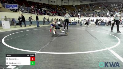 49 lbs 7th Place - Hank Deckard, R.a.w. vs Holden Workman, Perry Wrestling Academy