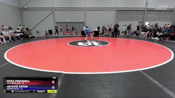 115 lbs Quarters & 1st Wb (16 Team) - Myra Pressnell, California Red vs Artemis Eaton, Georgia Blue