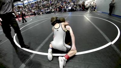 75 lbs Semifinal - Beckett Parker, Deer Creek Wrestling Club vs Corbin Wilson, Tecumseh Youth Wrestling