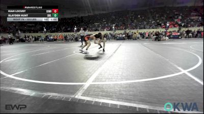 120 lbs Semifinal - Kiah Locust, Cowboy Wrestling Club vs Slayden Hunt, Shelton Wrestling Academy