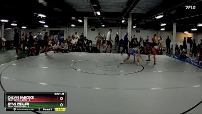 72 lbs Round 7 (8 Team) - Ryan Weller, Team Boogie Men vs Calvin Babcock, Team Gotcha Blue